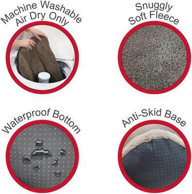 Show full view: SP Waterproof Plush Dog Bed, 33-in slide 4 of 8