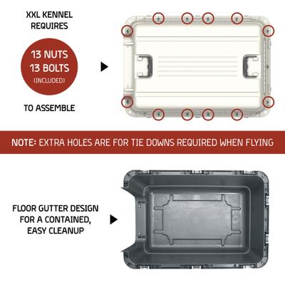 Show full view: SportPet Designs Travel Kennel Dog Carrier, XX-Large slide 9 of 12