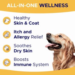 GoodGrowlies Wild Alaskan Salmon Oil Itch & Allergy Relief Skin & Coat with Omega 3 Supplement for Dogs, 180 count slide 2 of 8