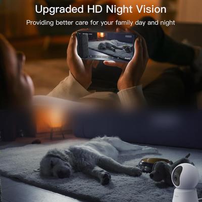 Show full view: Arenti P2F WiFi Pet Camera, White, 2 count slide 7 of 10