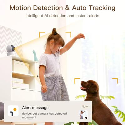 Show full view: Arenti P2F WiFi Pet Camera, White, 2 count slide 6 of 10