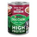 Dog Chow High Protein Beef in Savory Gravy Canned Dog Food, 13-oz, case of 12