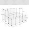 Show in main carousel: FEANDREA DIY Plastic Modular Fence Smallpet Playpen with Solid Ramp, White, 56.3 x 42.5 x 36.2-in slide 7 of 9