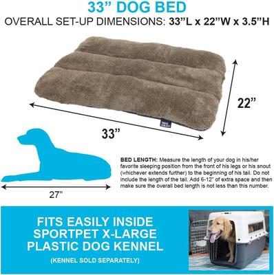 Show full view: SP Waterproof Plush Dog Bed, 33-in slide 2 of 8