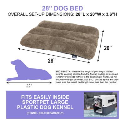 Show full view: SP Waterproof Plush Dog Bed, 28-in slide 2 of 7
