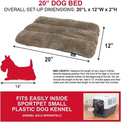 Show full view: SP Waterproof Plush Dog Bed, 20-in slide 3 of 10