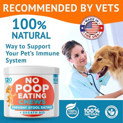 Show full view: GoodGrowlies No Poo & Coprophagia Stool Eating Deterrent Probiotics & Digestive Enzymes Chews, 120 count slide 10 of 11