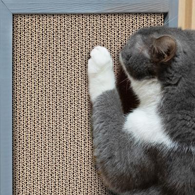 Show full view: Coziwow Wall-Mounted Cat Scratcher Toy Replacement Pads, Gray, 7 count slide 4 of 11