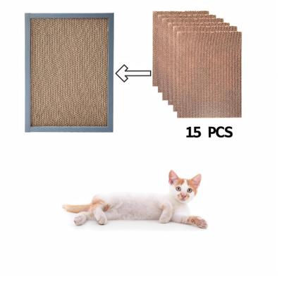 Show full view: Coziwow Wall-Mounted Cat Scratcher Toy Replacement Pads, Gray, 15 count slide 3 of 11