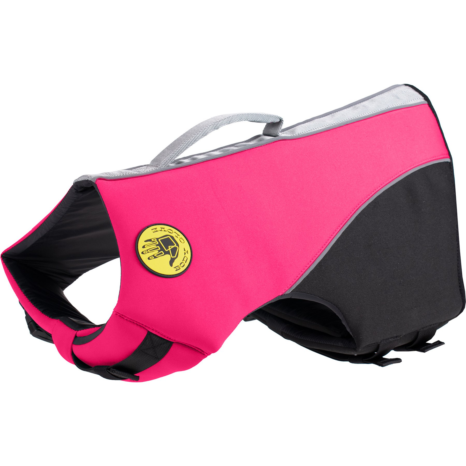 Body Glove Neoprene Dog Life Jacket, Pink, Large