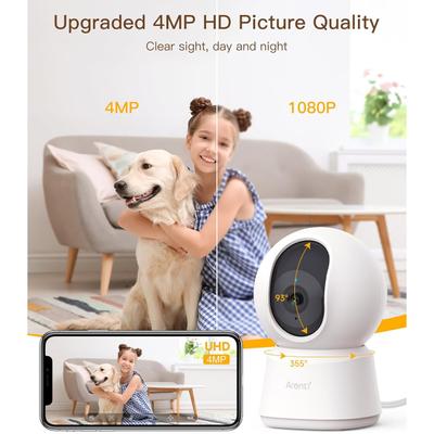 Show full view: Arenti P2F WiFi Pet Camera, White, 2 count slide 4 of 10