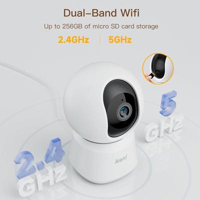 Show full view: Arenti P2F WiFi Pet Camera, White, 2 count slide 3 of 10