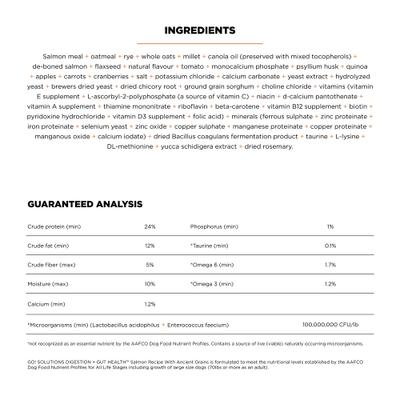 Show full view: Go! Solutions Digestion + Gut Health Salmon Recipe with Ancient Grains for Dogs, 22-lb bag slide 5 of 12