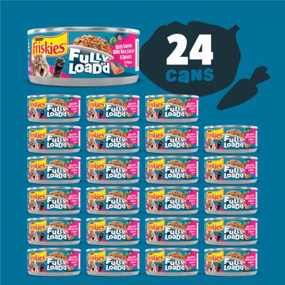 Show full view: Friskies Fully Load’d Salmon, Wild Rice, Carrots & Spinach Wet Cat Food, 5.5-oz. can, 24 count slide 3 of 10