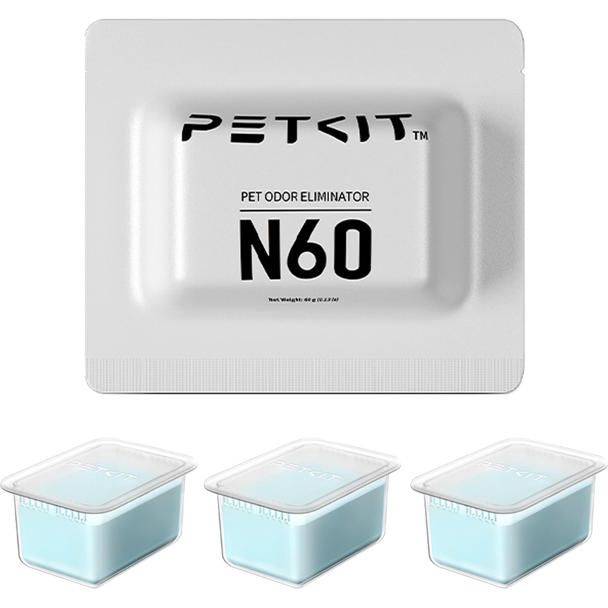 PETKIT Pet Odor Eliminator N60 Deodorizer for Purobot Series Cat Automatic Litter Box, 3 count