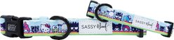 Sassy Woof Hello Kitty & Friends In the Sky Dog Collar, X-Small: 9.5-in neck