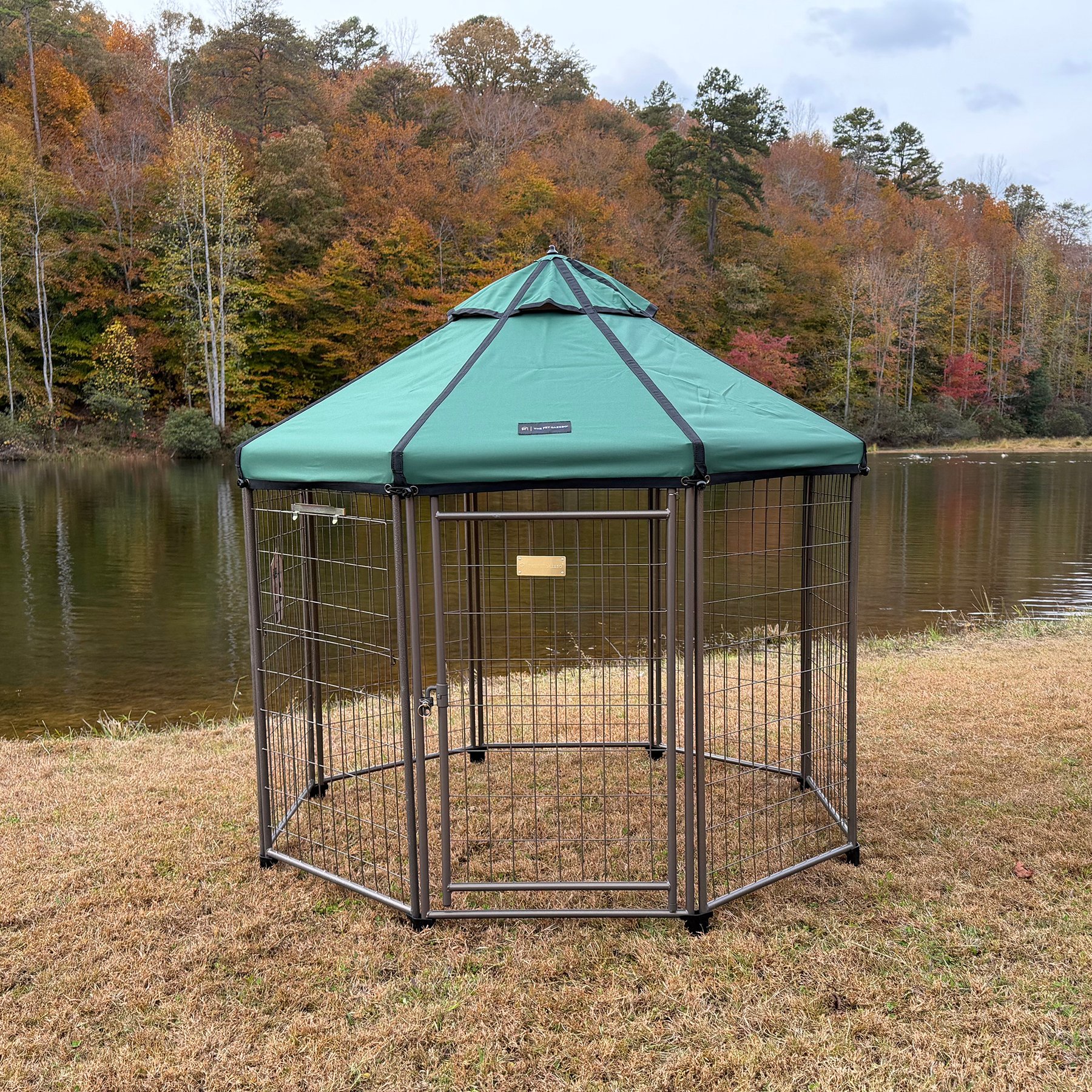 Win World Gazebo Hunter Dog & Cat Crate, Green, Large: 5-ft