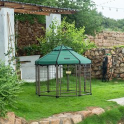 Win World Gazebo Hunter Dog & Cat Crate, Green, Medium: 4-ft slide 2 of 2