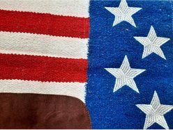 Tahoe Tack Cutback 32 x 30-in American Flag Acrylic Western Saddle Pad, Red/White/Blue slide 2 of 3