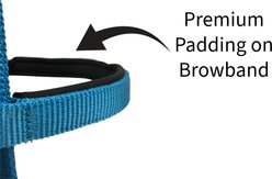 Tahoe Tack Double Layer Nylon Padded Headstall with Reins, Brown, Draft Horse XX-Large slide 2 of 7