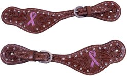 Tahoe Tack Pink Power Western Spur Straps, Tan, Men's