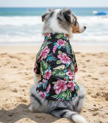 Show full view: Doggie Design Hawaiian Camp Dog Shirt, Paradise Nights, X-Large slide 4 of 4