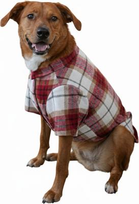 Show full view: Doggie Design Flannel Dog Shirt, Red & White Plaid, XX-Large slide 4 of 6
