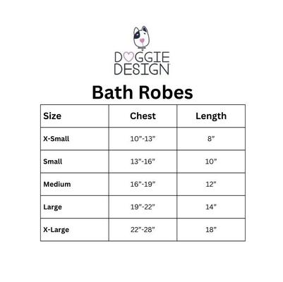 Show full view: Doggie Design White Gold Crown Cotton Dog Bathrobe, White, X-Large slide 3 of 4