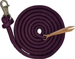 Kensington Protective Products Clinician Horse Training Lead Rope, Wine-Satin, 25-ft