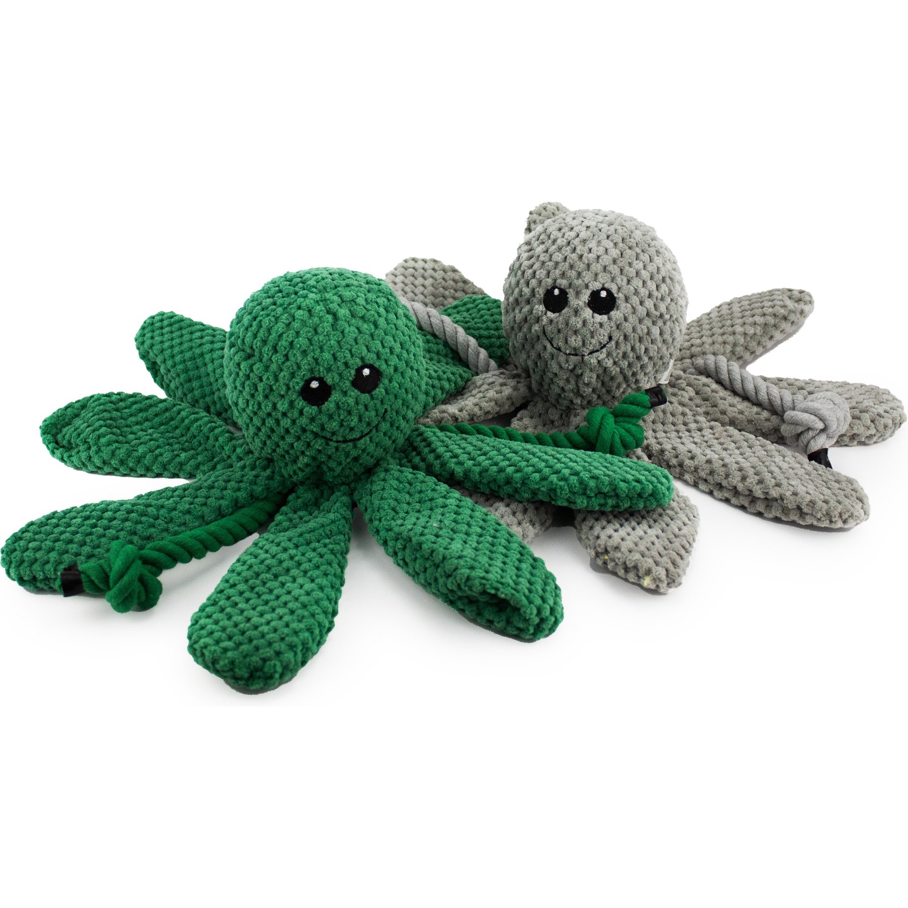 Giftable World Octopus Plush Dog Toys, Multi, 9-in, 2 count