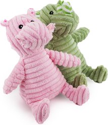 Giftable World Corduroy Jungle Hippo & Rhino Plush Dog Toys, Multi, 7-in, 2 count slide 1 of 5