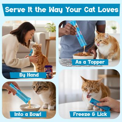 Show full view: Beefeaters Lickables Tuna Puree Recipe Cat Treat, 1.59-oz bag, case of 12 slide 5 of 9