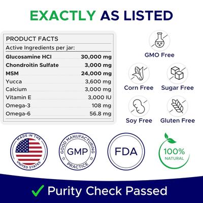 Show full view: GoodGrowlies Glucosamine Hip & Joint Chicken Flavored Soft Chew Supplement for Dogs, 120 count slide 6 of 10