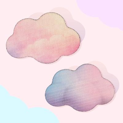 Show full view: Happy & Polly Gradient Rainbow Cloud Cat Scratcher slide 2 of 9