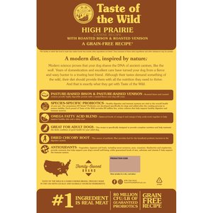 Taste of the Wild High Prairie Grain-Free Dry Dog Food, 28-lb bag