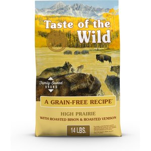Taste of the Wild High Prairie Grain-Free Dry Dog Food, 14-lb bag