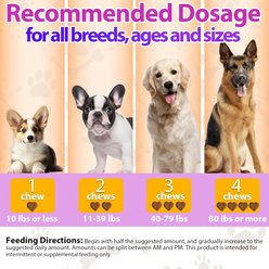 Carmelie 24-in-1 Hip & Joint, Skin & Coat, Immune & Digestive Health Chew Vitamins & Supplements for Dogs, 200 count slide 2 of 9