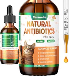 Carmelie Natural Antibiotics Allergy Relief Immune Support Liquid Supplement for Cats, 2-fl oz