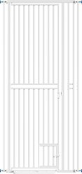 MALOROY 78-in Extra Tall Dog & Cat Gate with Door, White