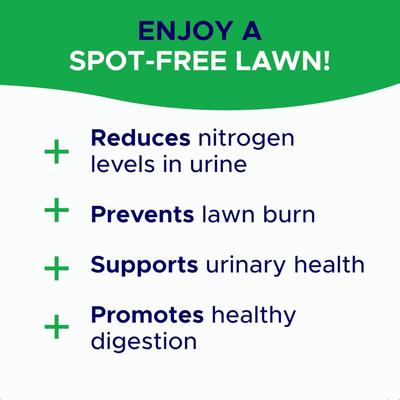Show full view: GoodGrowlies Grass Burn Spot & Urine Neutralizer for Lawn Chew Supplement for Dogs, 120 count slide 3 of 9