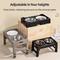 Show in main carousel: Supet Adjustable Height Stainless Steel Elevated Dog Bowls, Black, 8.75-cup slide 5 of 6