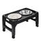Show in main carousel: Supet Adjustable Height Stainless Steel Elevated Dog Bowls, Black, 8.75-cup slide 1 of 6