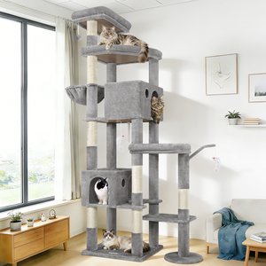 Globlazer 83-in Giant Cat Tree, Light Gray