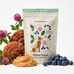 Botanical Bones Flower Power Treat Supplement for Dogs, 4-oz bag