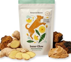 Botanical Bones Inner Glow Treat Supplement for Dogs, 4-oz bag