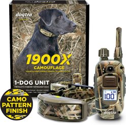 Dogtra 1900X Waterproof Vibration & Tone Remote Dog Training Collar, 13 to 20-in neck, Camouflage