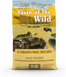 Taste of the Wild High Prairie Grain-Free Dry Dog Food, 28-lb bag