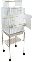 YML 5984 Open Play Top Wheeled Bird Cage, White, Large slide 2 of 3