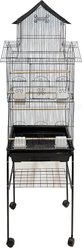 YML 6944 Tall Pagoda Top Wheeled Bird Cage, Black, X-Large