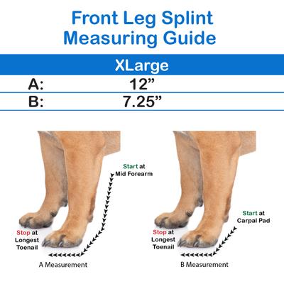 Show full view: OrthoVet Standard Dog Front Leg Splint, X-Large slide 3 of 8